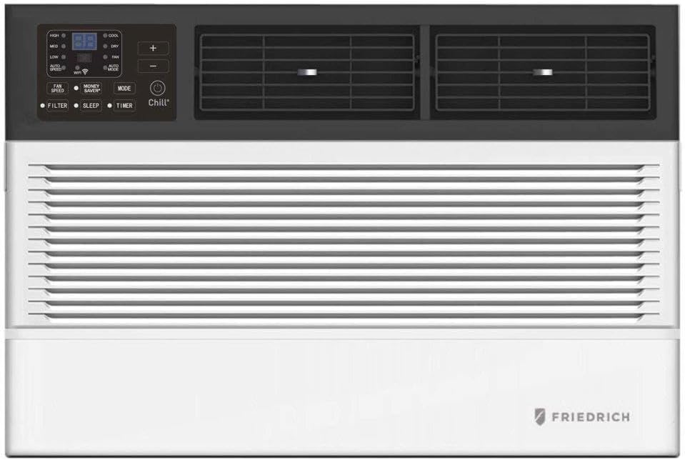Friedrich CCF10B10A Chill Premier Smart Air Conditioner Window Unit, WiFi Mobile Control, White, Cooling Capacity (10,000 BTU)