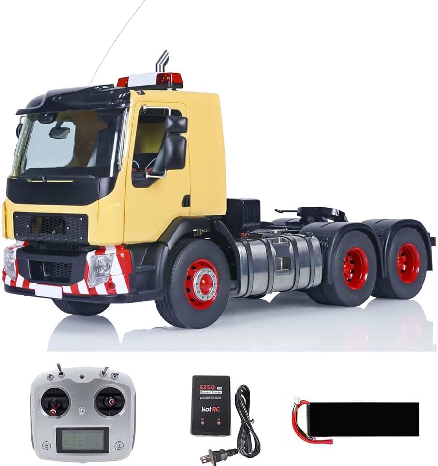 LESU 1/14 6x6 RC Tractor Truck RTR Remote Control Car Metal Chassis Remote Control Truck Sound Light System Motor Servo ESC Hobby Grade Model