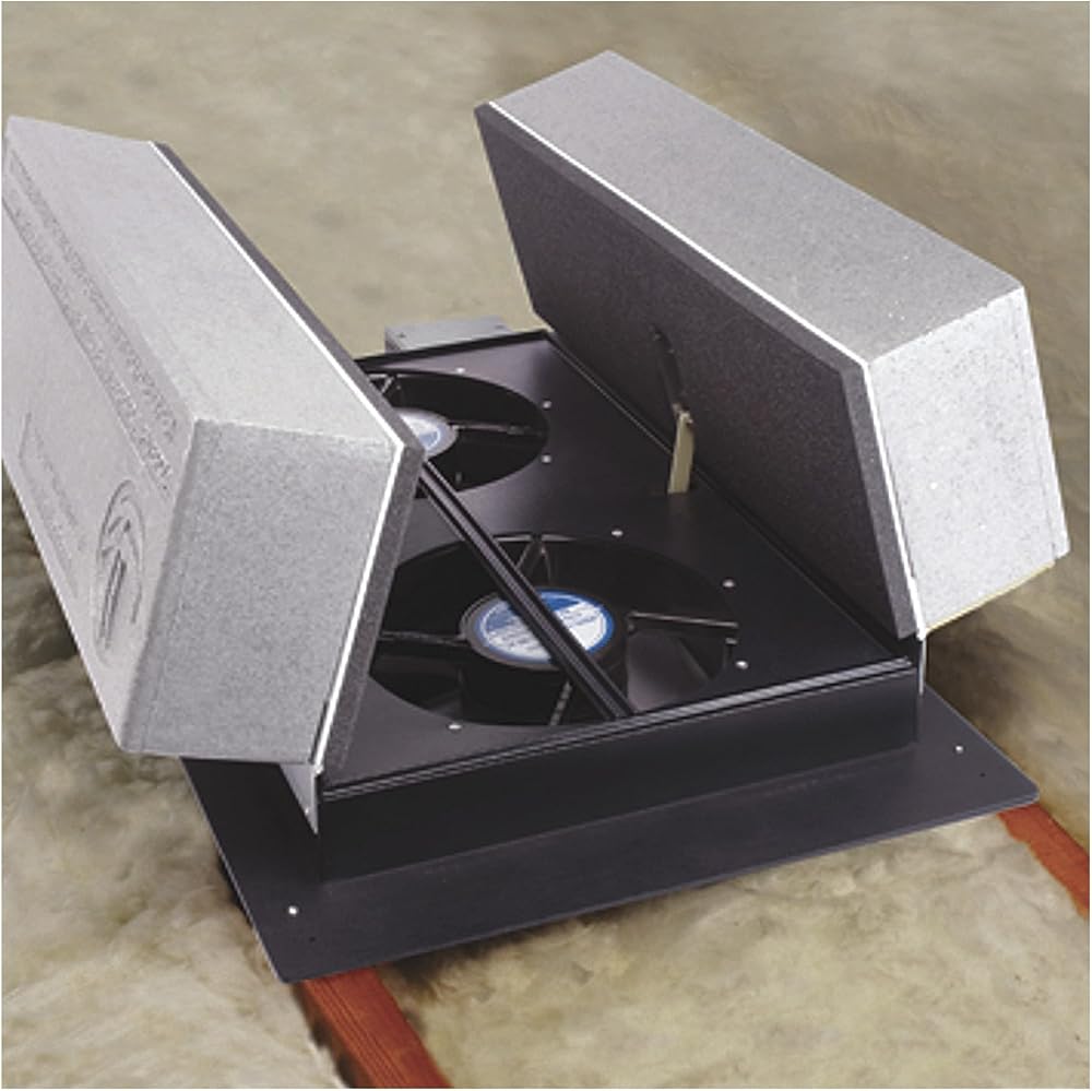 Tamarack Insulated Whole House Fan - 2-Speed, 1150/1600 CFM, 150 Watts, Model Number HV1600