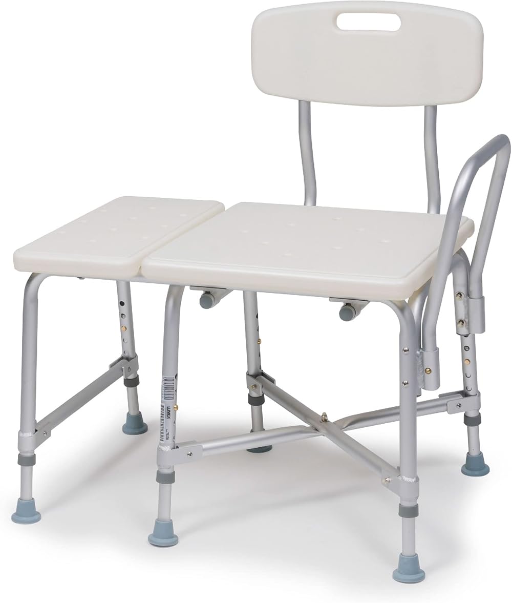 Graham-Field 7925A-1 Lumex Bariatric Tub Transfer Bench, Bathtub & Shower Chair, Holds 600 Pounds
