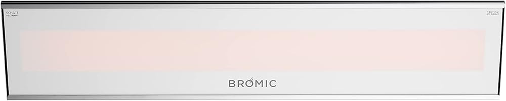 Platinum Smart-Heat Electric Marine Grade 3400W Outdoor Patio Heater-240 Voltage-White Finish