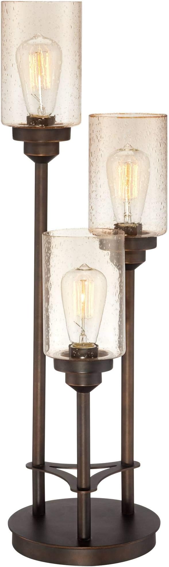 Franklin Iron Works Libby Modern Industrial Rustic Farmhouse Table Lamp 30