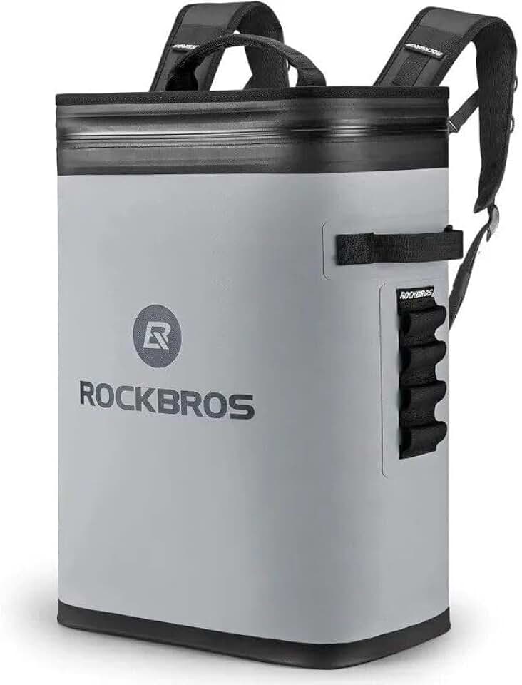 Insulated Leak-Proof Soft Sided Cooler Backpack, Gray