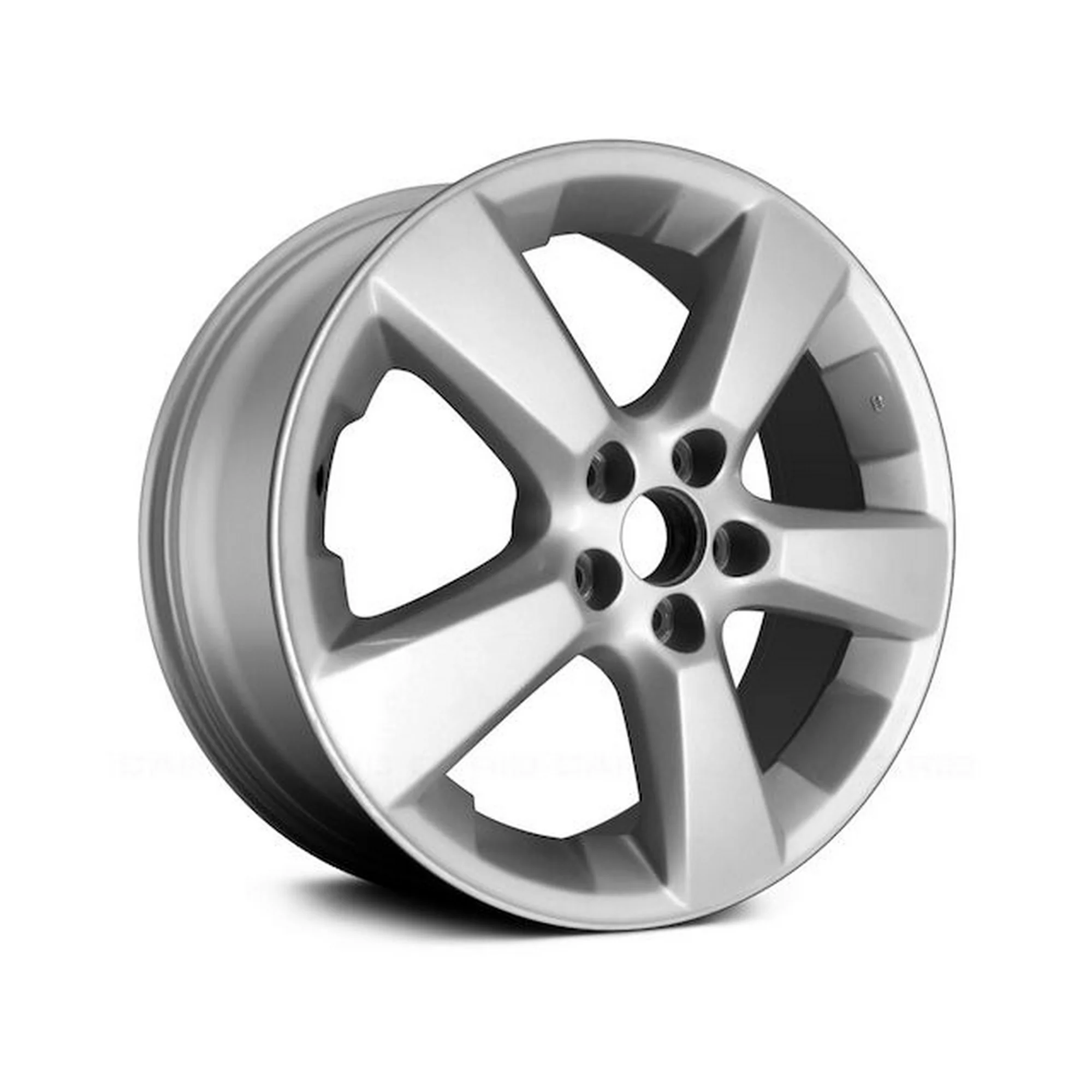 Aluminum Wheel - Silver - 18 x 7 Inch - 35mm Offset - 5-Spoke - 5-Lug - 4.5 Inch Bolt Pattern - Compatible with 2004 - 2006 RX330 2005