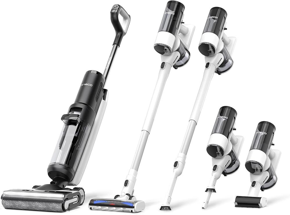 Tineco Floor ONE S7 Combo Smart Wet Dry Vacuum Floor Cleaner Mop, 5 in 1 Multi-Function Up to 65 Mins Runtime Self-Cleaning Dual-Edge Cleaning Whole-House Cleaning