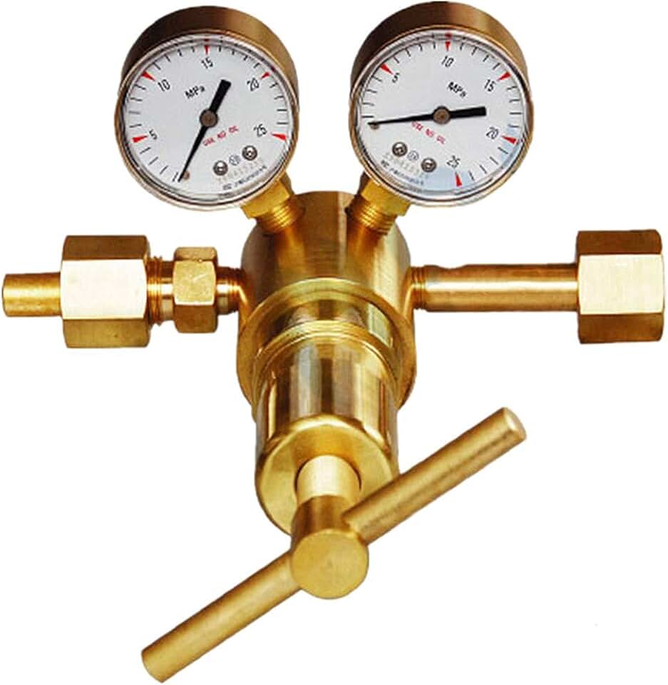 MXBAOHENG Nitrogen Argon Helium Oxygen Regulator Brass Pressure Reducer Pipeline Gas Reducing Valve Regulator 25x10 25x16 40x25 Mpa (25x16)