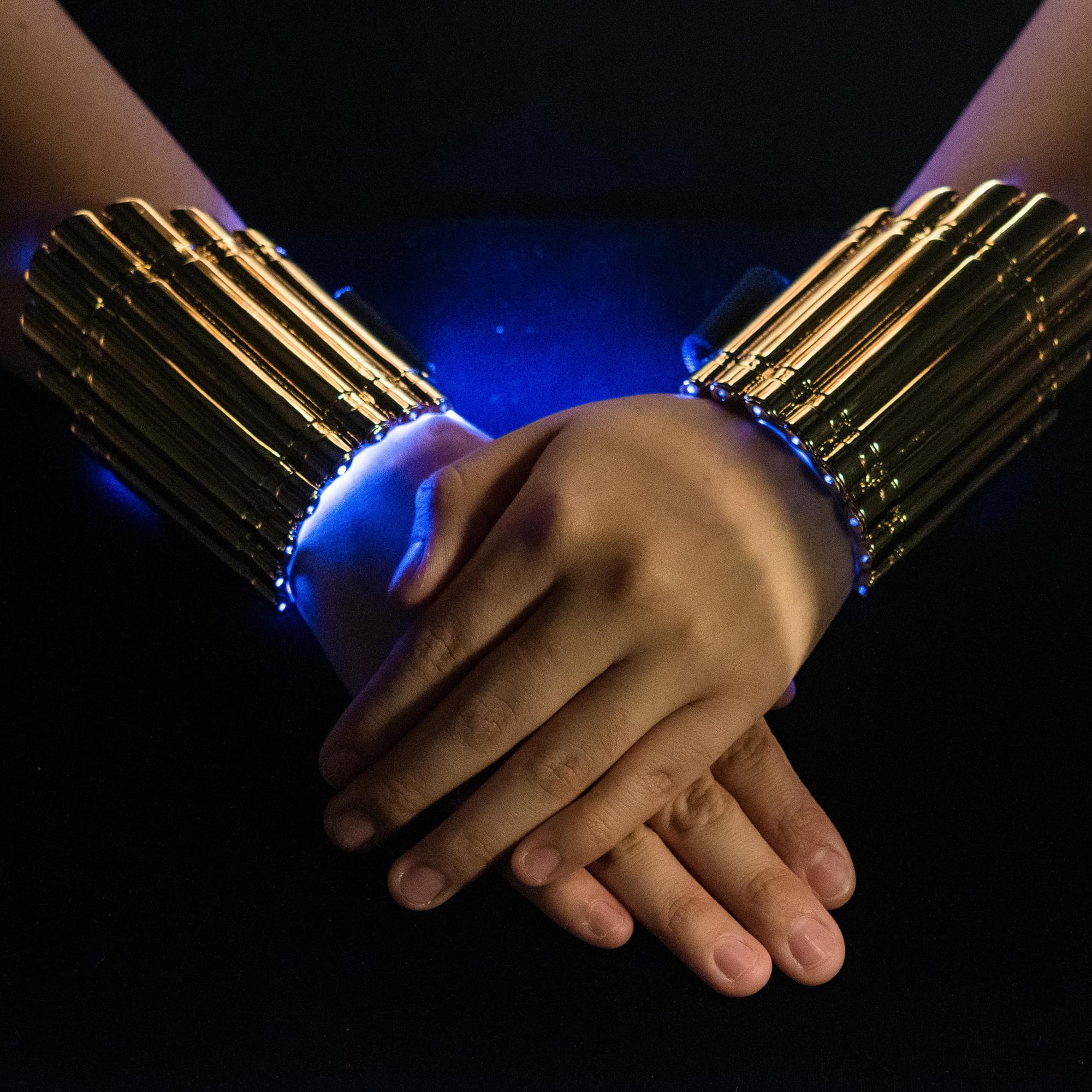 Marvel Black Widow Light-Up LED Bracelets and Belt Pin Replica Box Set