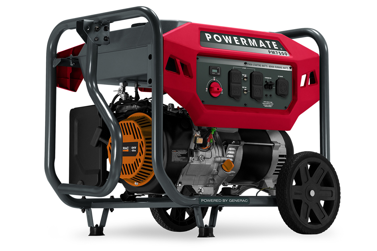 Generac P0081200 Powermate Portable Inverter Generator, 4500 Watts - Quantity 1