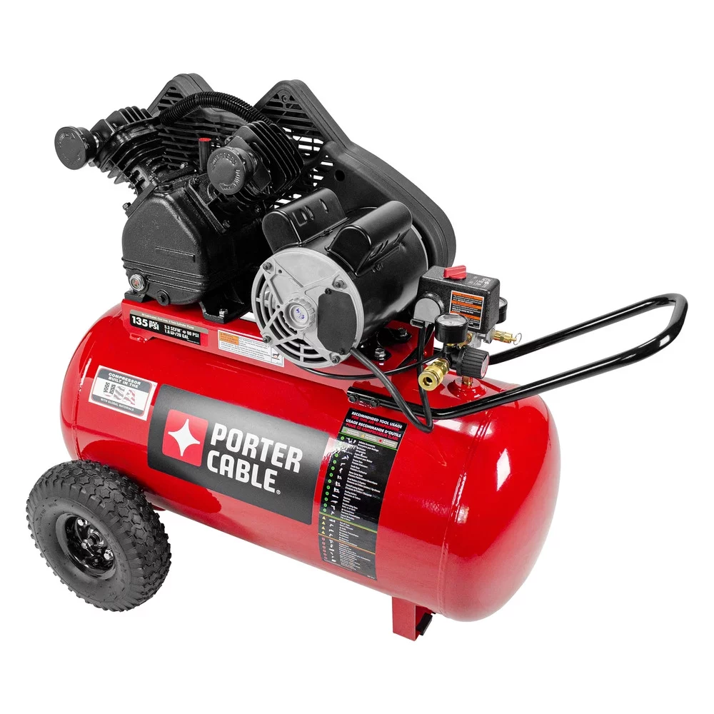 Porter-Cable PXCMPC1682066 1.6 HP 20 Gallon Portable Hot Dog Air Compressor