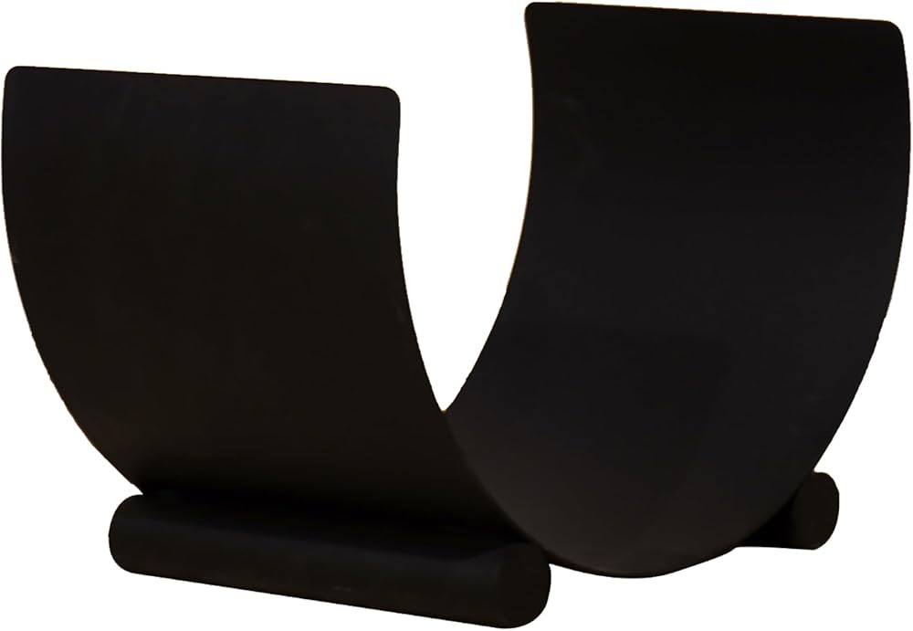 Arch Firewood Log Holder, Indoor or Outdoor, Black