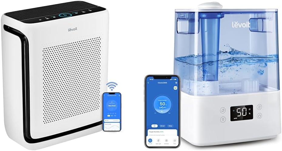 LEVOIT Air Purifier for 1800 Ft2 Room with Humidifier, 6L Tank, Essential Oil Diffuser, APP Control