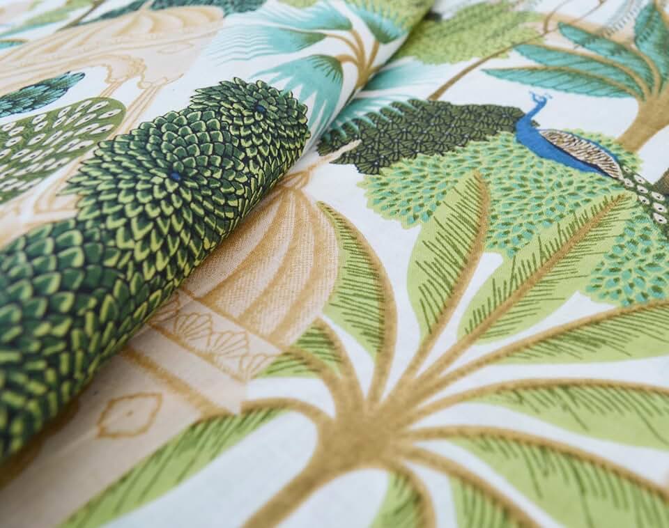 Scrren Print Dressmaking by The Yard Fabric 100% Cotton Floral Print Fabric for Sewing Crafting Ethnic Running Natural Dye Sanganeri Indian Fabric by The Yard 529 (50 Yard pre Cut)