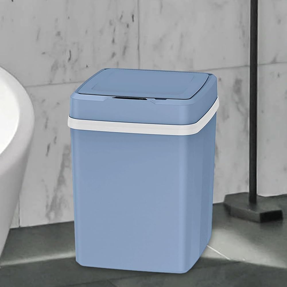 Automatic Trash Bin Intelligent Movement Sensing, Suitable for Living Room, Bedroom, Office, Bathroom (Color : D, Size : 27.5 * 20 * 21.5CM)