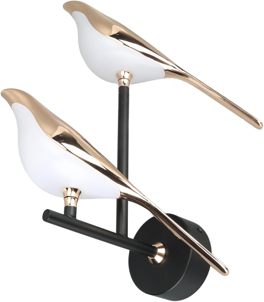 Hyuduo Nordic Bird Wall Lamp 4500K Light Modern Decorative LED Wall Light for Livingroom Bedroom Home Office 85V to 265V