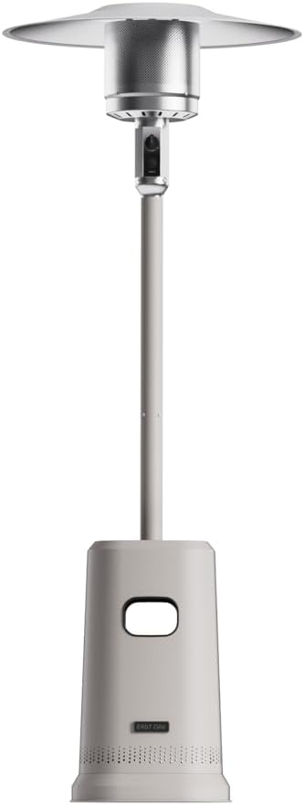 EAST OAK 50000BTU Patio Heater with Square Barrel, White