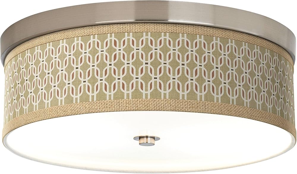 Rustic Mod Giclee Energy Efficient Ceiling Light with Print Shade