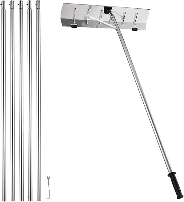 Snow Shovels Professional Snow Shovel, 21 Ft Extendable Snow Shovels for Snow Removal with 5 Poles, Snow Shovel for Car Roof