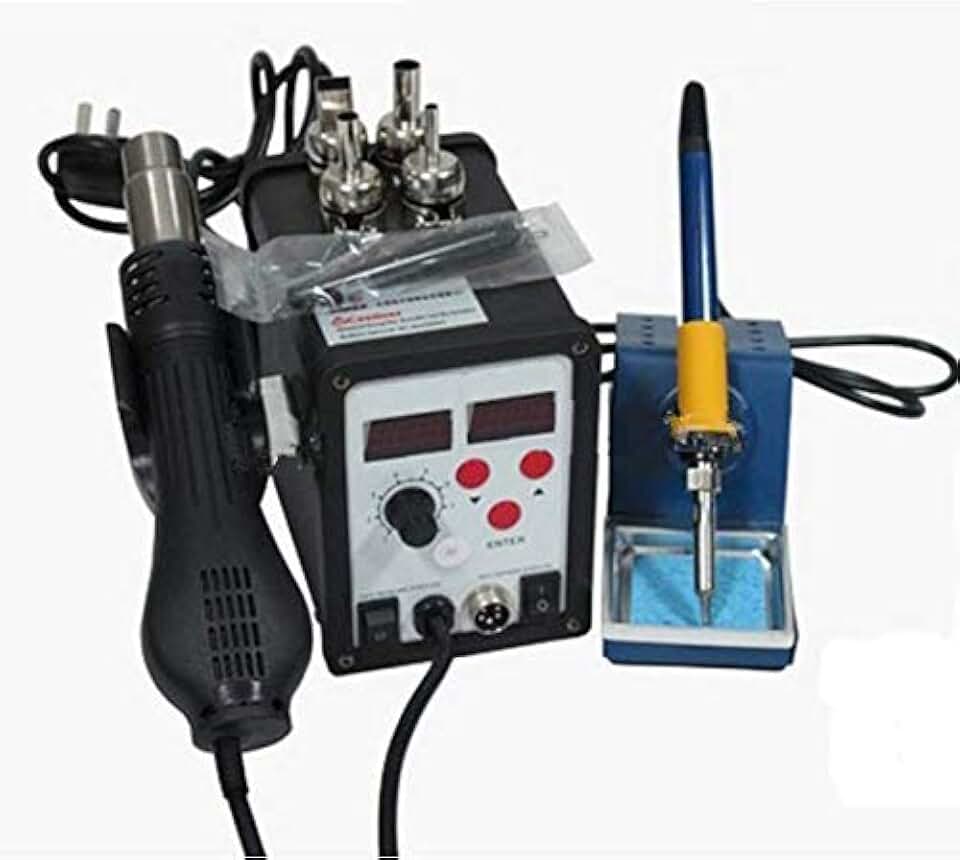 GOWE 220V 2 in 1 Hot Air Desoldering Station with Hot Air Gun &Solder Iron