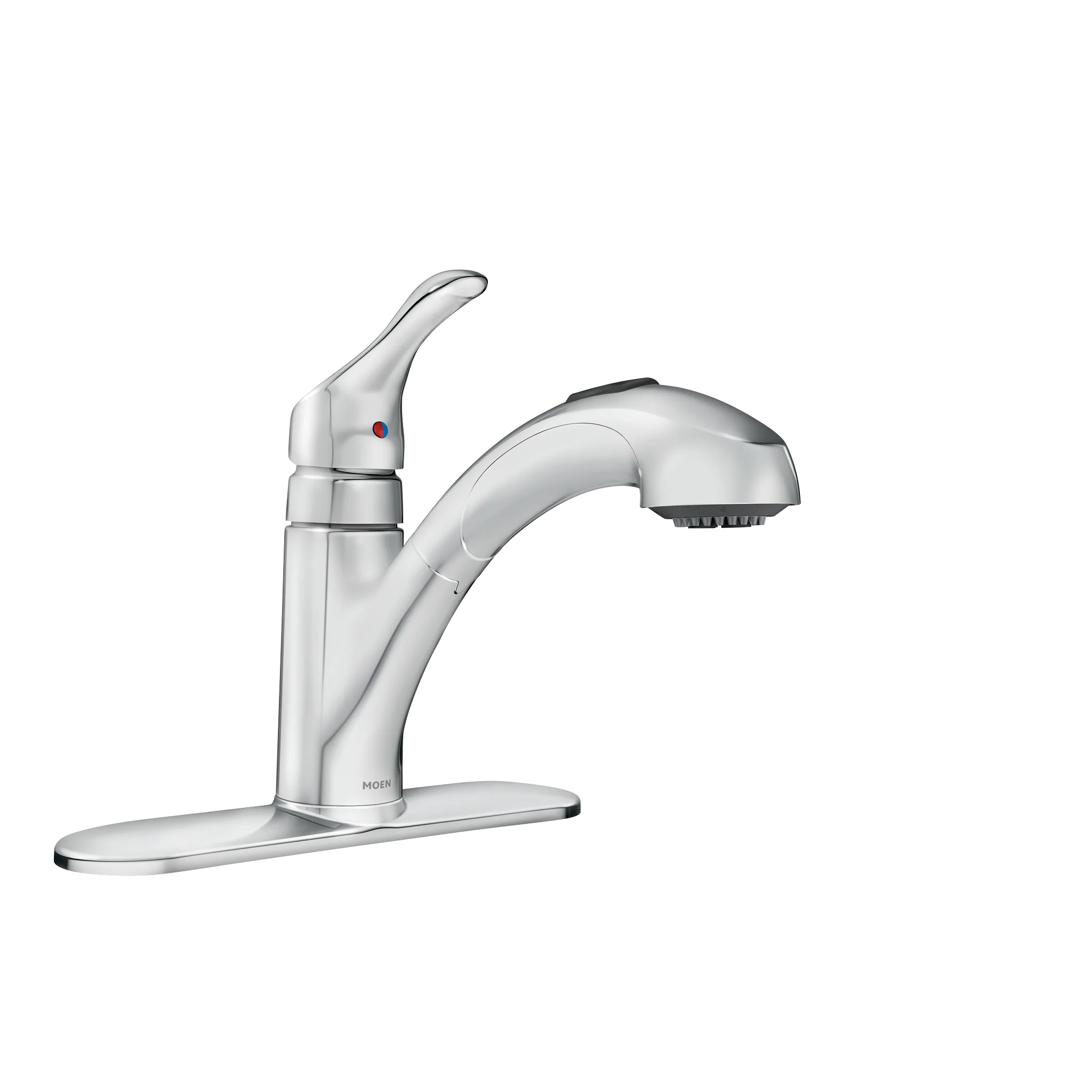 Renzo One-Handle Low Arc Pullout Kitchen Faucet