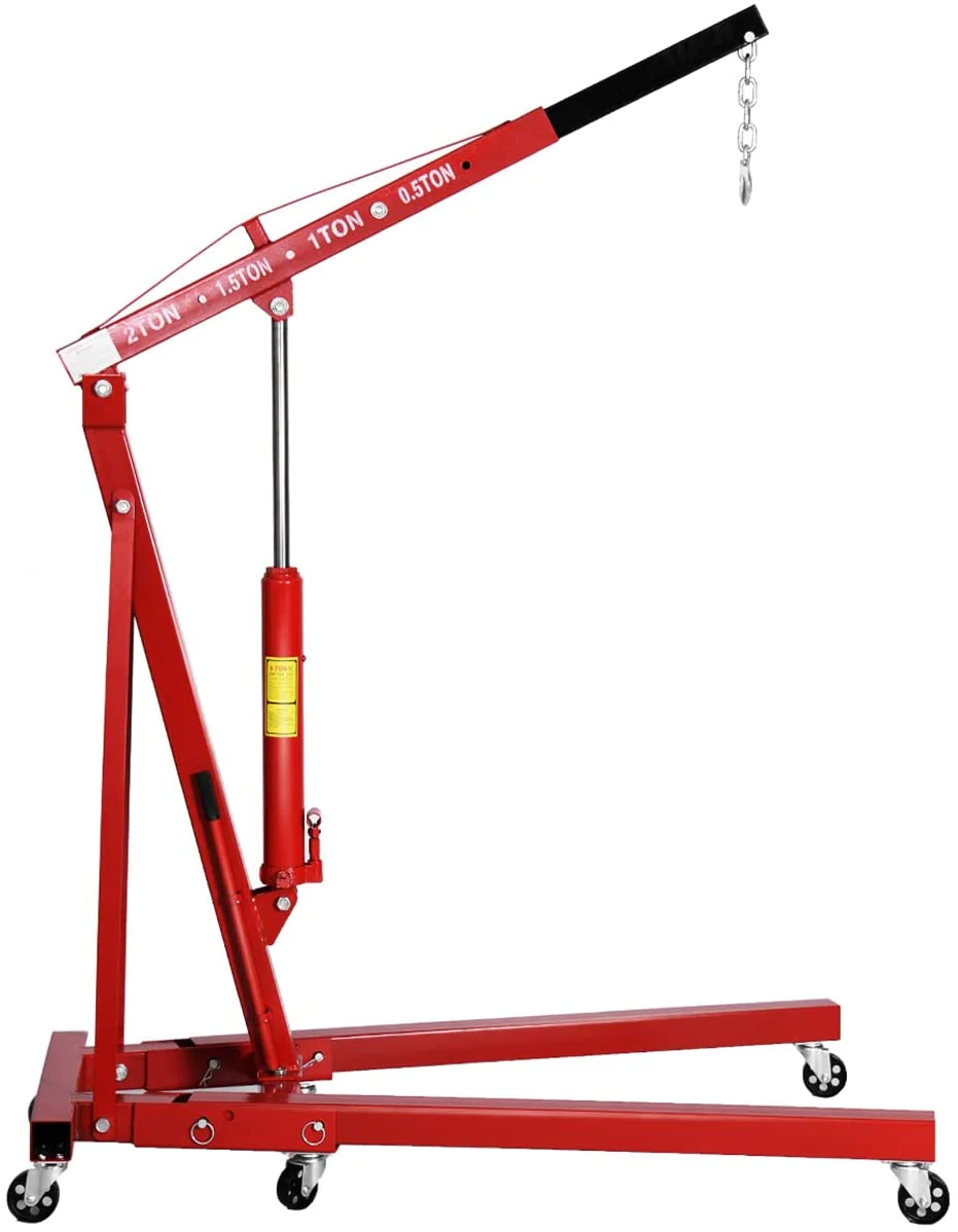 2 Ton Folding Engine Hoist Cherry Picker Shop Crane Hoist Lift
