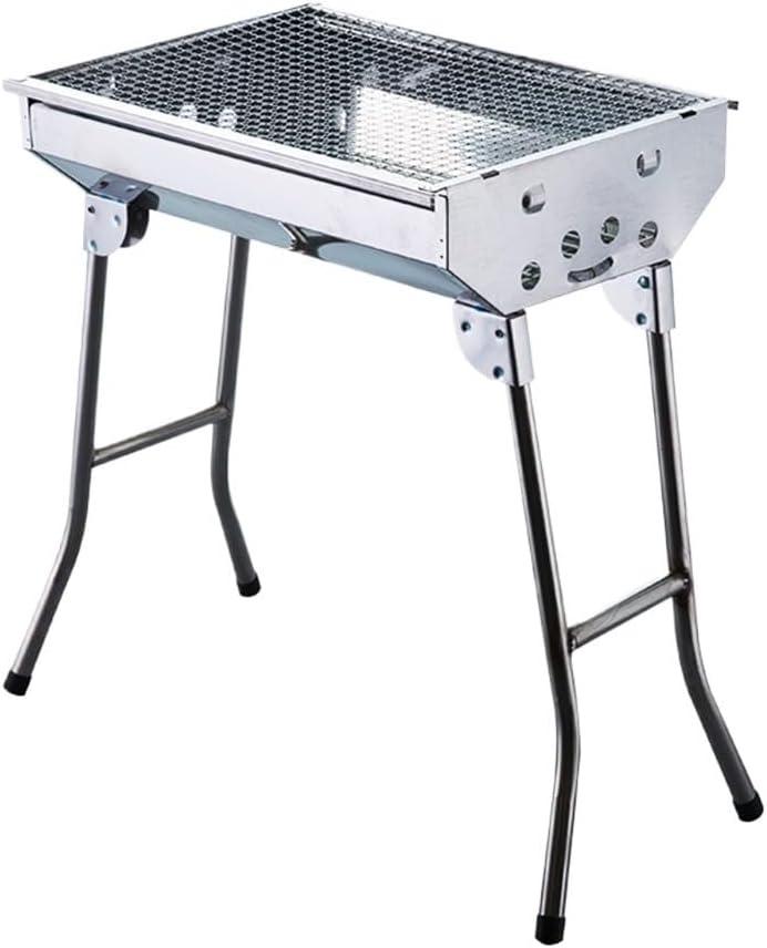 BBQ Outdoor Stainless Steel Barbecue Rack BBQ Aluminum Alloy Folding Barbecue Rack