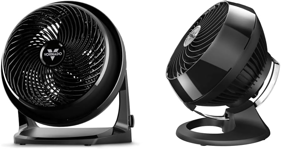 Vornado 62 Whole Room Air Circulator Fan with 3 Speeds, Black & 460 Small Whole Room Air Circulator Fan with 3 Speeds, 460-Small, Black