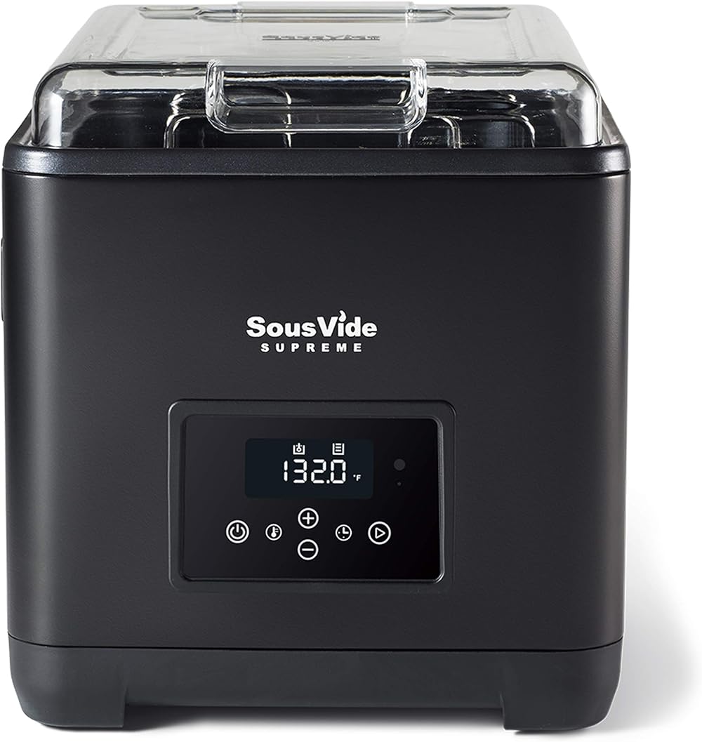 SousVide Supreme Touch 9 Liter | Sous Vide Water Oven | Accurate and Stable Temperature | Touch Control Water Bath Cooker | Quiet Operation
