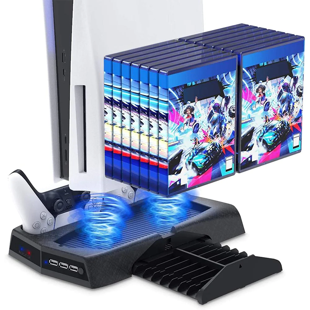 Stand Cooling Fan Station for Playstation 5/PS5 Auarte Controller