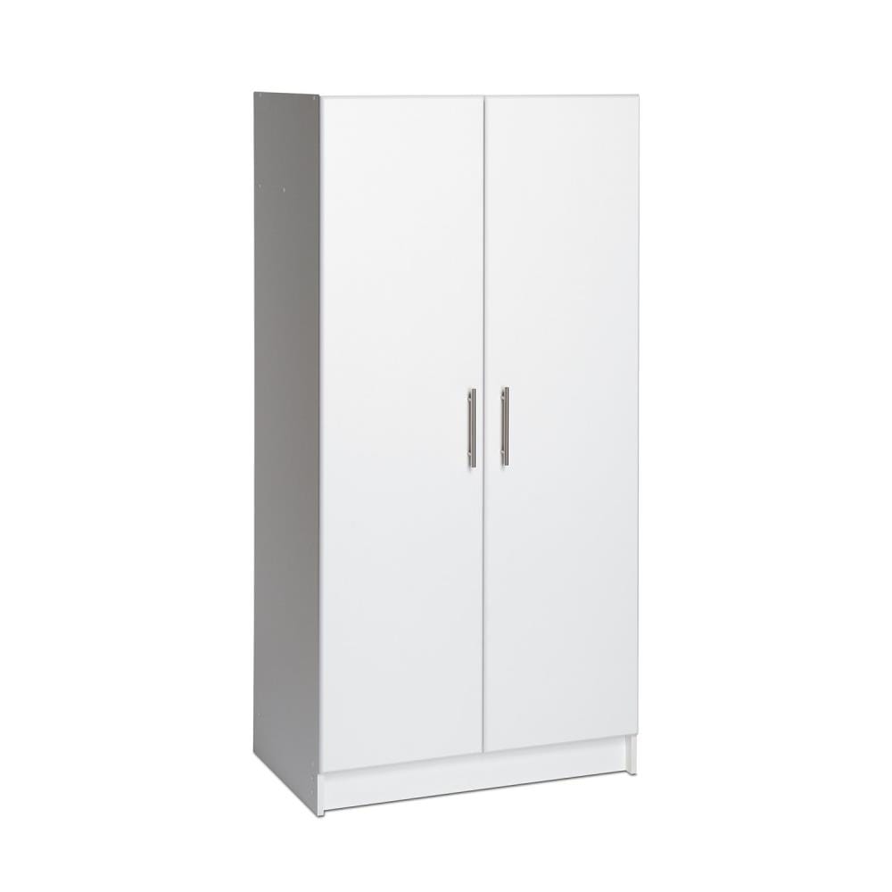 Prepac Elite 32-in W x 65-in H Wood Composite White Freestanding Utility Storage Cabinet