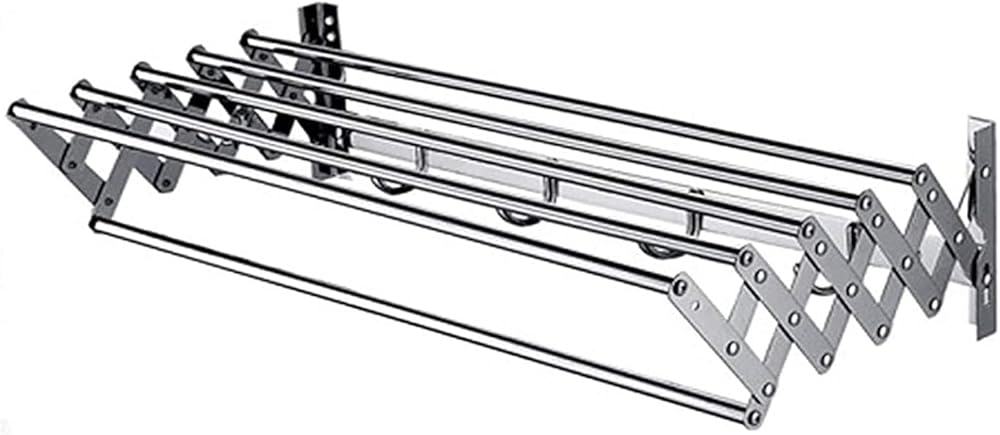 Folding Laundry Drying Rack- Wall Mounted Clothing Shelf for Shirts Pants Towels Shoes Garments Hanging Hanger Easy Storage (Size : 80cm/31.5in)