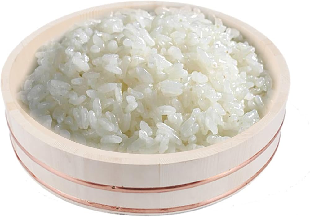 Wooden Sushi Rice Mixing Bowl Tub Sushi with Copper Bands, Sushi DIY Home Sushi Tool for Restaurant Home Kitchen,33cm/13in