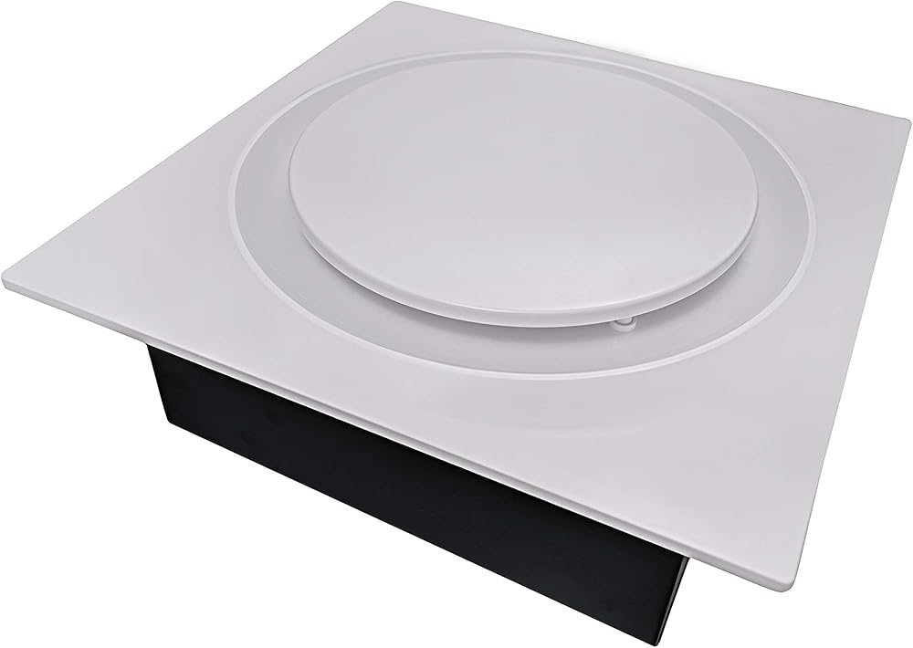 Aero Pure ABFS0511D6W ABFS0511 D6 50-80-110 CFM, Energy Star Certified, White Quiet Bathroom Ceiling and Wall Mount Ventilation Fan