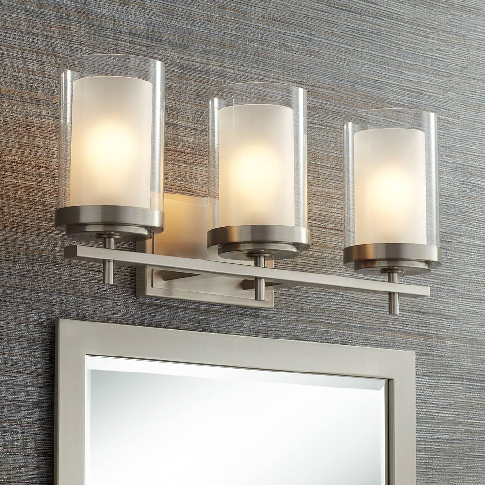 Sannah Modern Wall Light Brushed Nickel Metal Hardwired 22