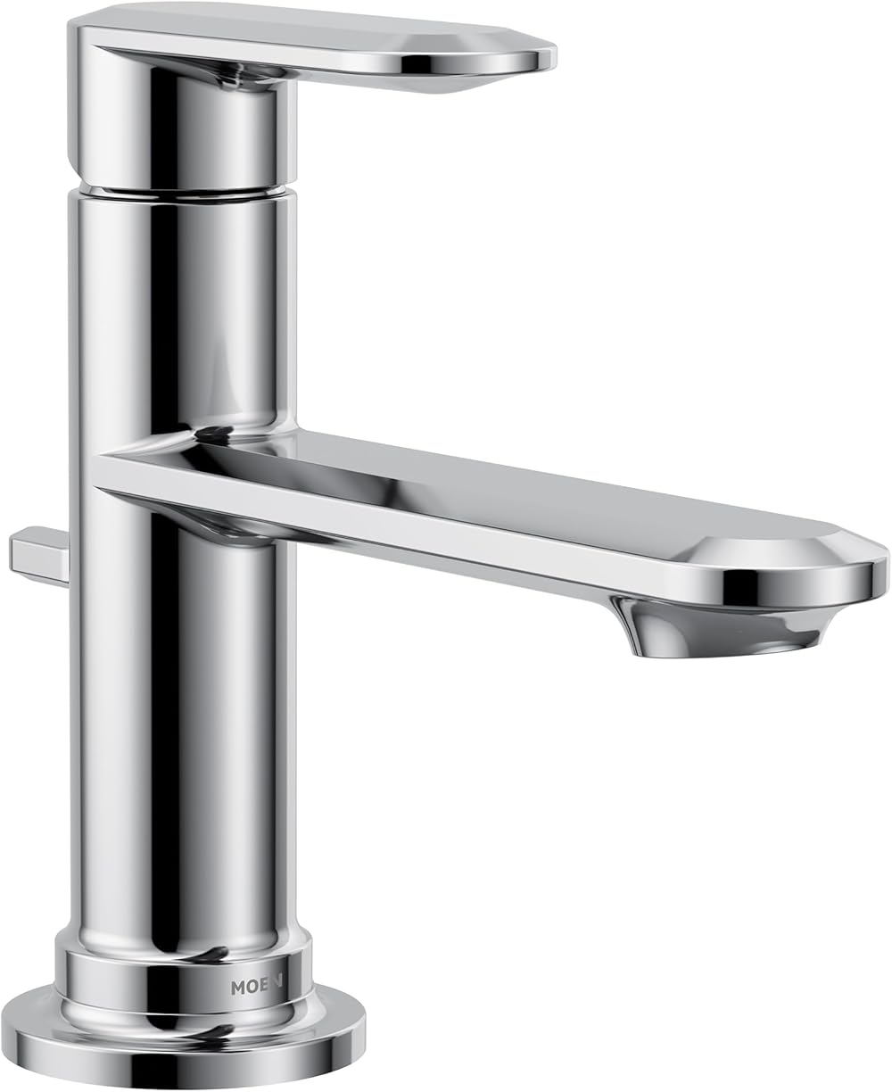 Moen 6504 Greenfield Single Handle Bathroom Sink Faucet, Chrome
