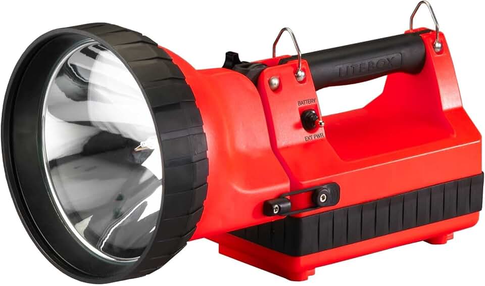 Streamlight 45605 HID Litebox Flashlight with DC Charger, Orange - 3350 Lumens