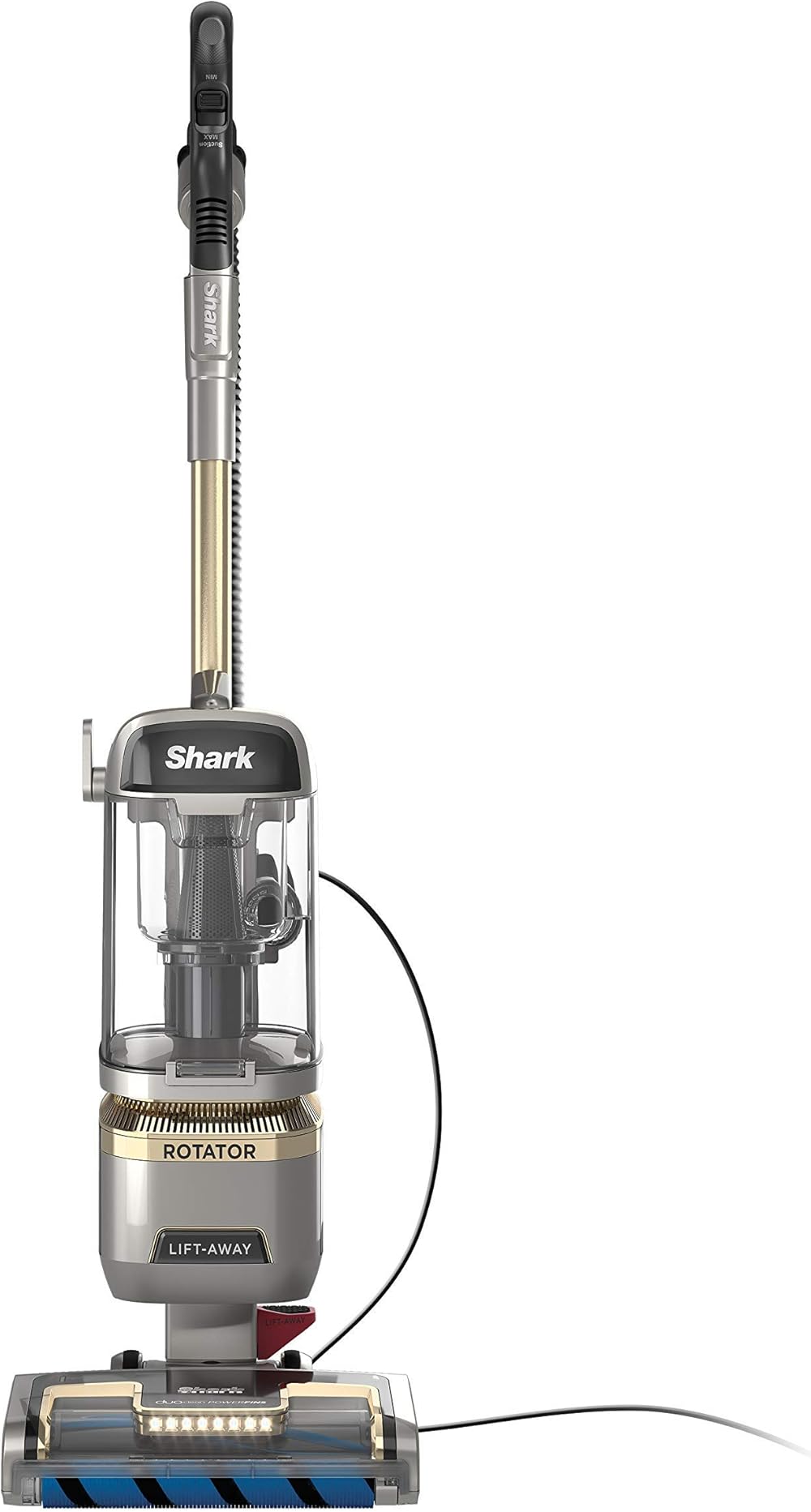 Shark LA502 Rotator Lift-Away ADV DuoClean PowerFins Upright Vacuum with Self-Cleaning Brushroll Powerful Pet Hair Pickup and HEPA Filter.89 Quart Dust Cup Capacity, Silver (Renewed)