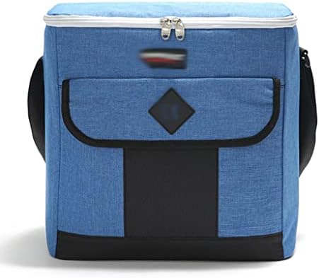 24L Cooler Bag Portable Car Thermo Food Ice Pack Thermal Refrigerator Lunch Storage Picnic Aluminum Foil Box (Color : Blue, Size : One Size)