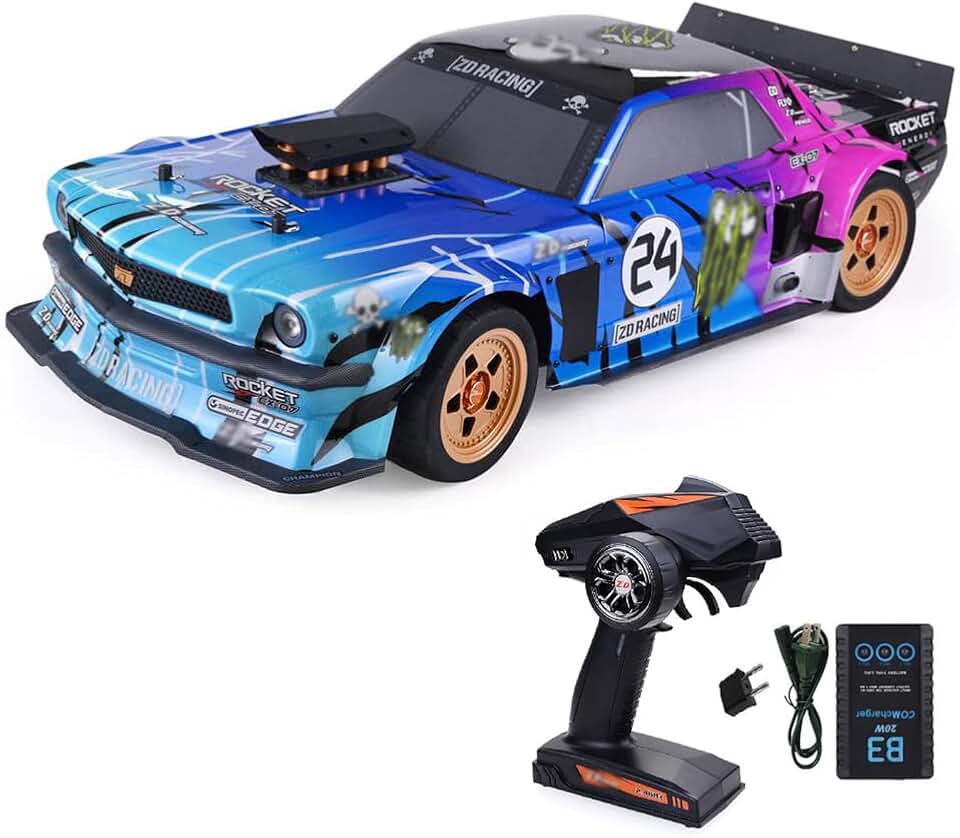 RC Drift Car for Adult 1/7 29IN 120KM/H High-speed Electric Remote Control Racing Car, 4WD Brushless Motor Professional Flat Sports Car, 2.4G Simulation Electric RC Drift Truck Model