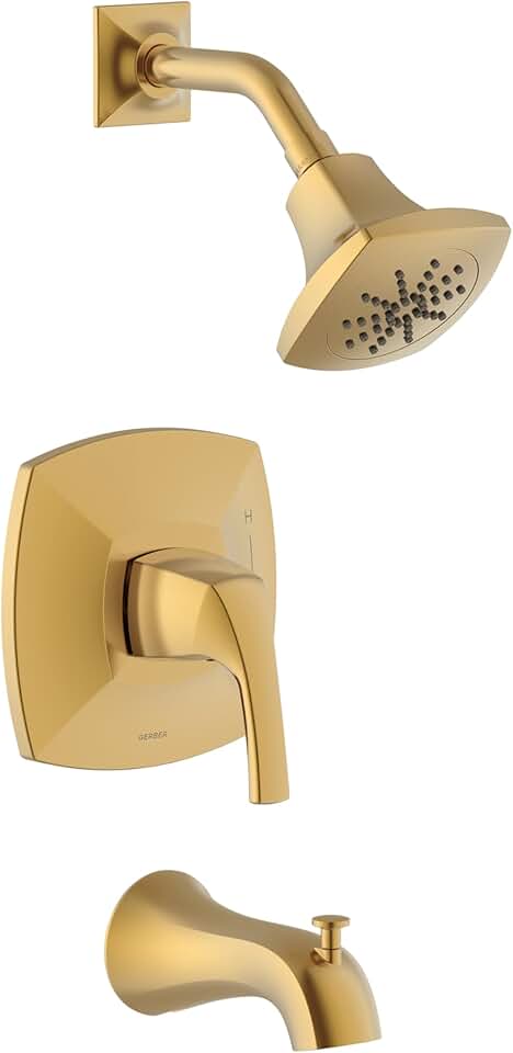 Gerber Plumbing Vaughn Tub and Shower Trim Kit with Diverter on Spout and Treysta Cartridge