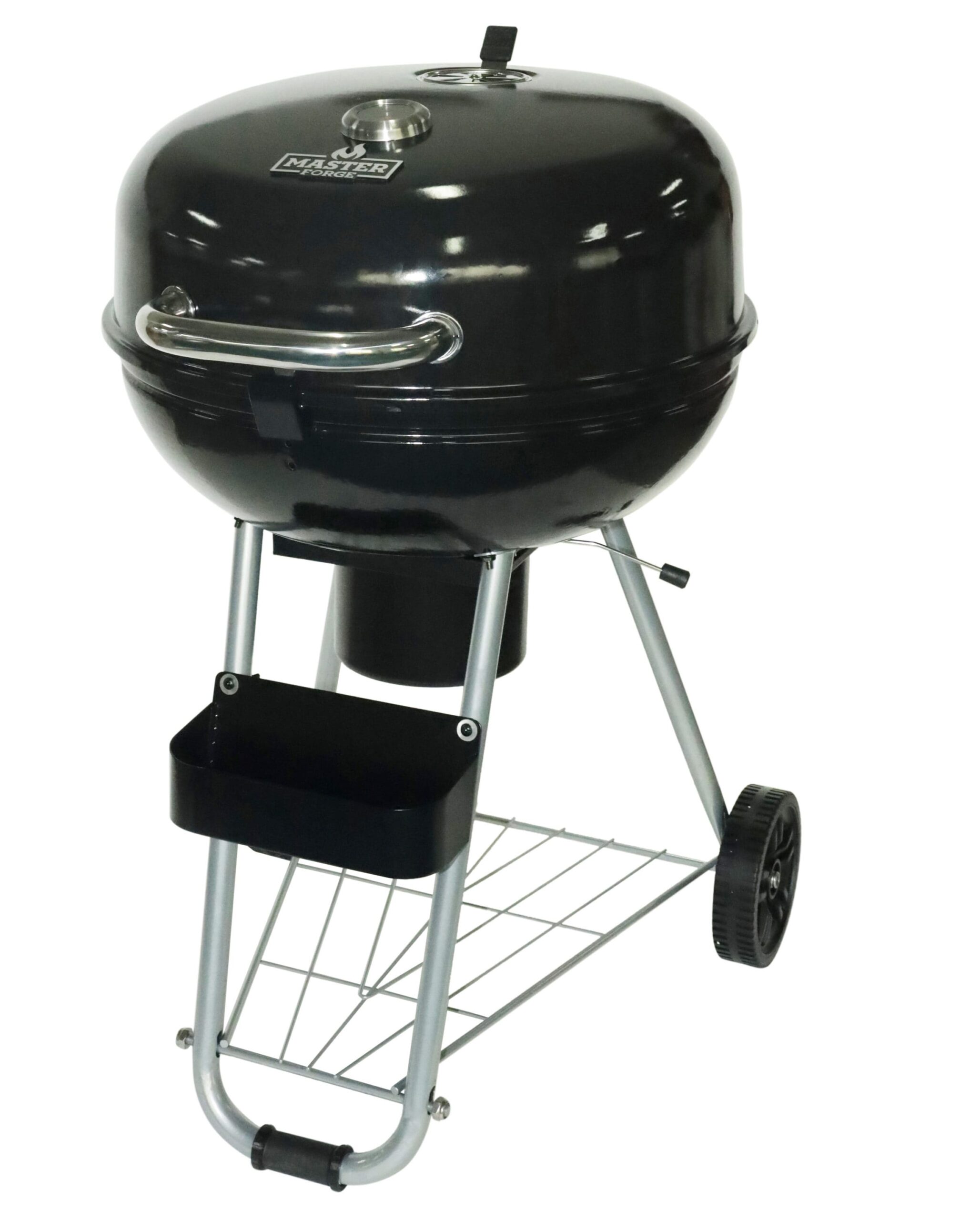 Master Forge 22.17-in W Black Porcelain Coated Kettle Charcoal Grill