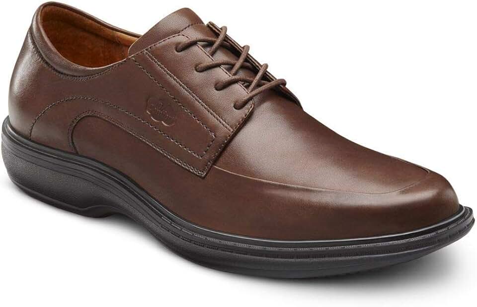 Dr. Comfort Classic Men's Therapeutic Diabetic Extra Depth Dress Shoe Leather Lace