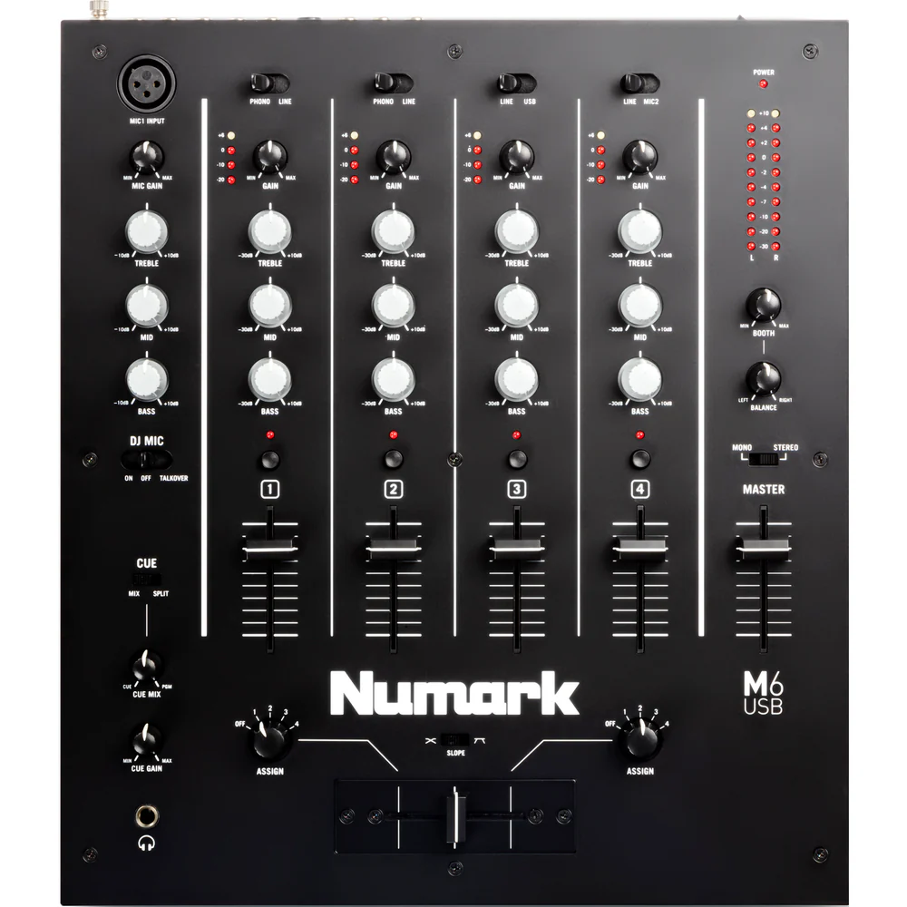 Numark M6 USB 4-channel DJ Mixer (Black) Numark M6 USB 4-channel DJ Mixer (Black)