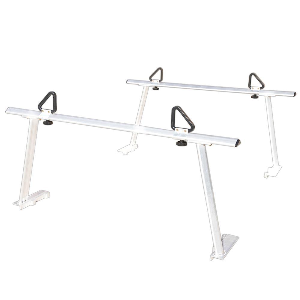 Erickson Aluminum Truck Rack 800 lb. | Hitch Cargo Carrier | Adjustable Load Stops | Fits Long and Short Bed Pick Up Trucks | Hardware Included