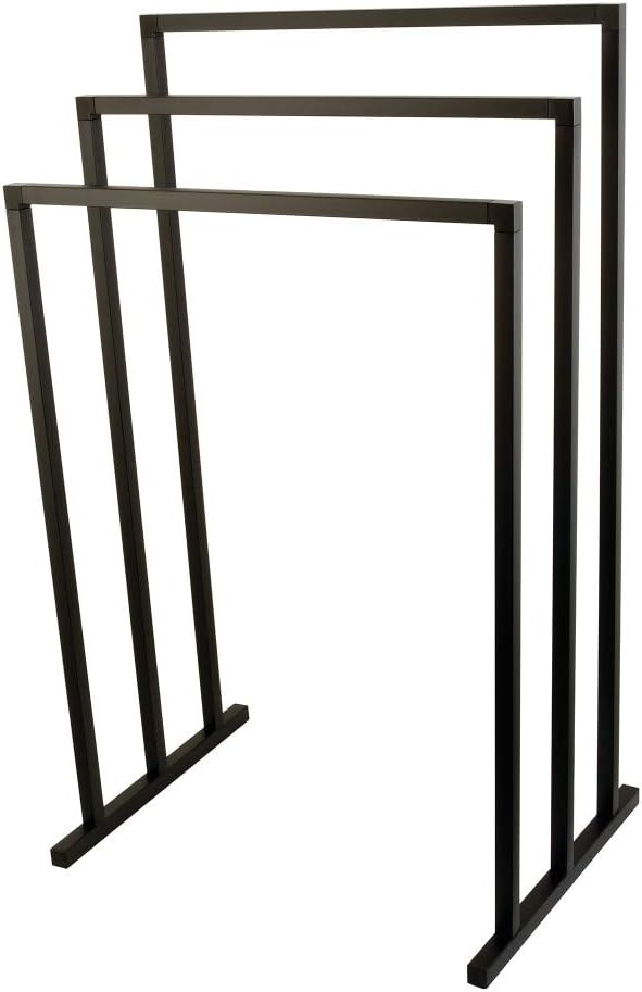 Kingston Brass SCC8280 Edenscape Freestanding -Towel Rack, Matte Black
