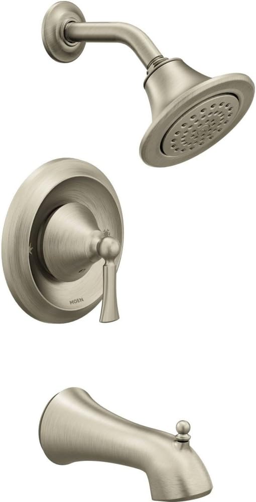 Moen Wynford Brushed Nickel Posi-Temp Tub and Eco-Performance Shower Trim Kit, Valve Required, T4503EPBN