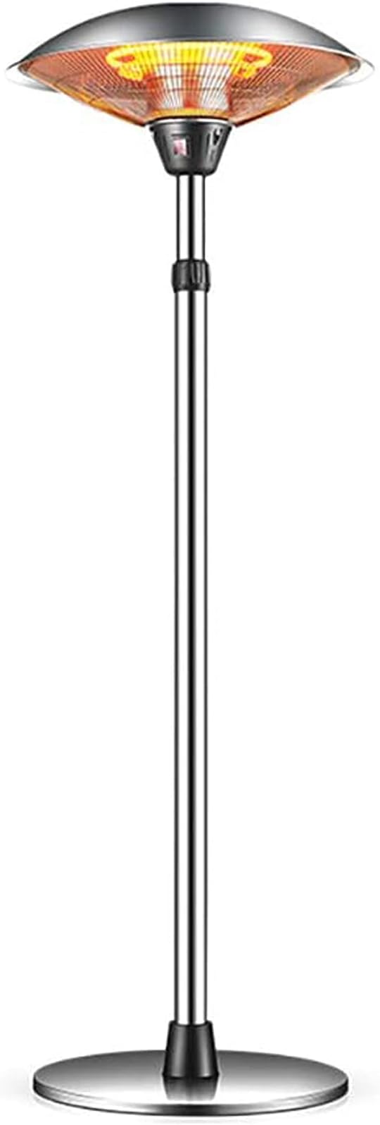 NaoSIn-Ni Electrical Patio Heater, Waterproof Independent Outdoor Heater, Stainless Steel, Adjustable Height, Premium 3 Seconds Fast Heating