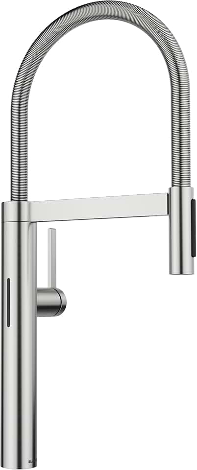 BLANCO 527470 Culina II Sensor Semi-Pro Touchless Kitchen Faucet - 1.5 GPM - PVD Steel