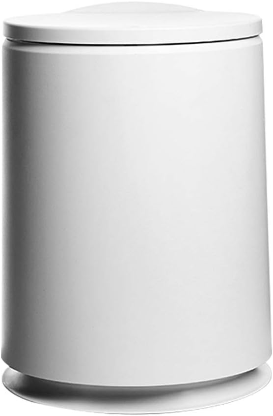 Round Top Waste Basket Dust Container Recycling Bin Trash Can for Home Powder Room Kitchen Office Garbage Bathroom (Color : A)