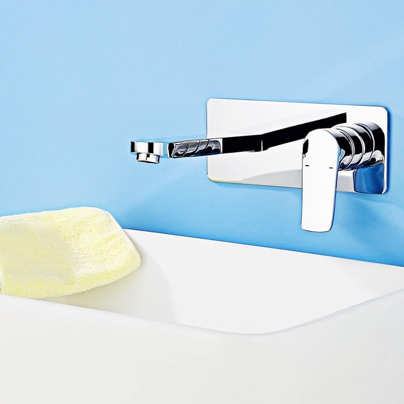 Dark Wall Basin Faucet Wash Basin Hot and Cold Faucet Hotel Villa Faucet