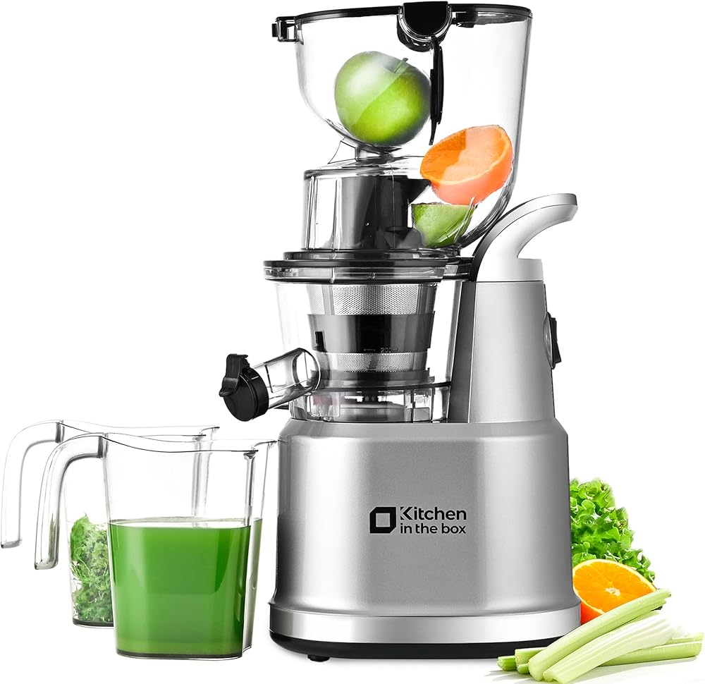 Kitchen in the Box Cold Press Juicer Machines,Slow Masticating Juicer Machine, With 3.26